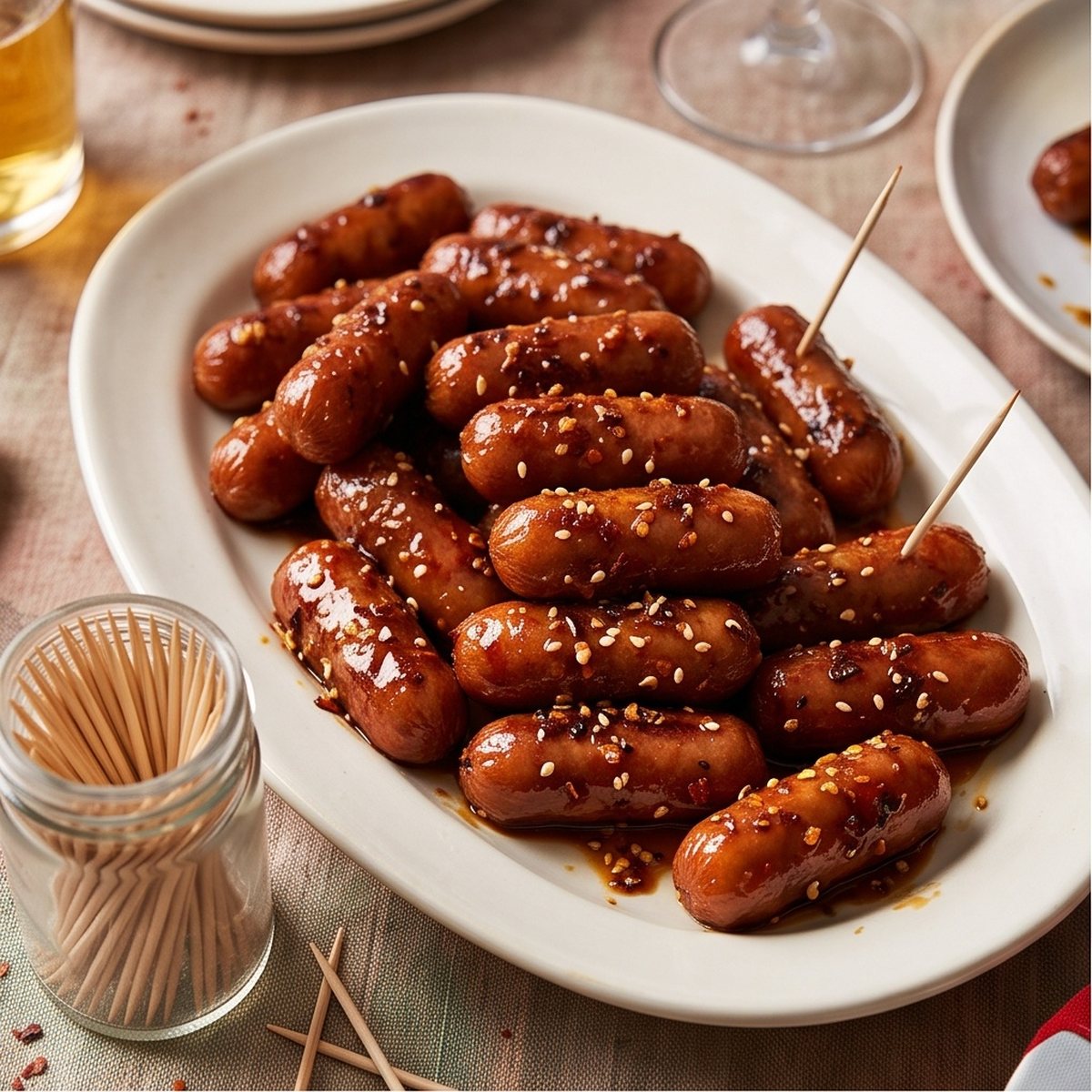 Cocktail Sausages, Honey & Chilli