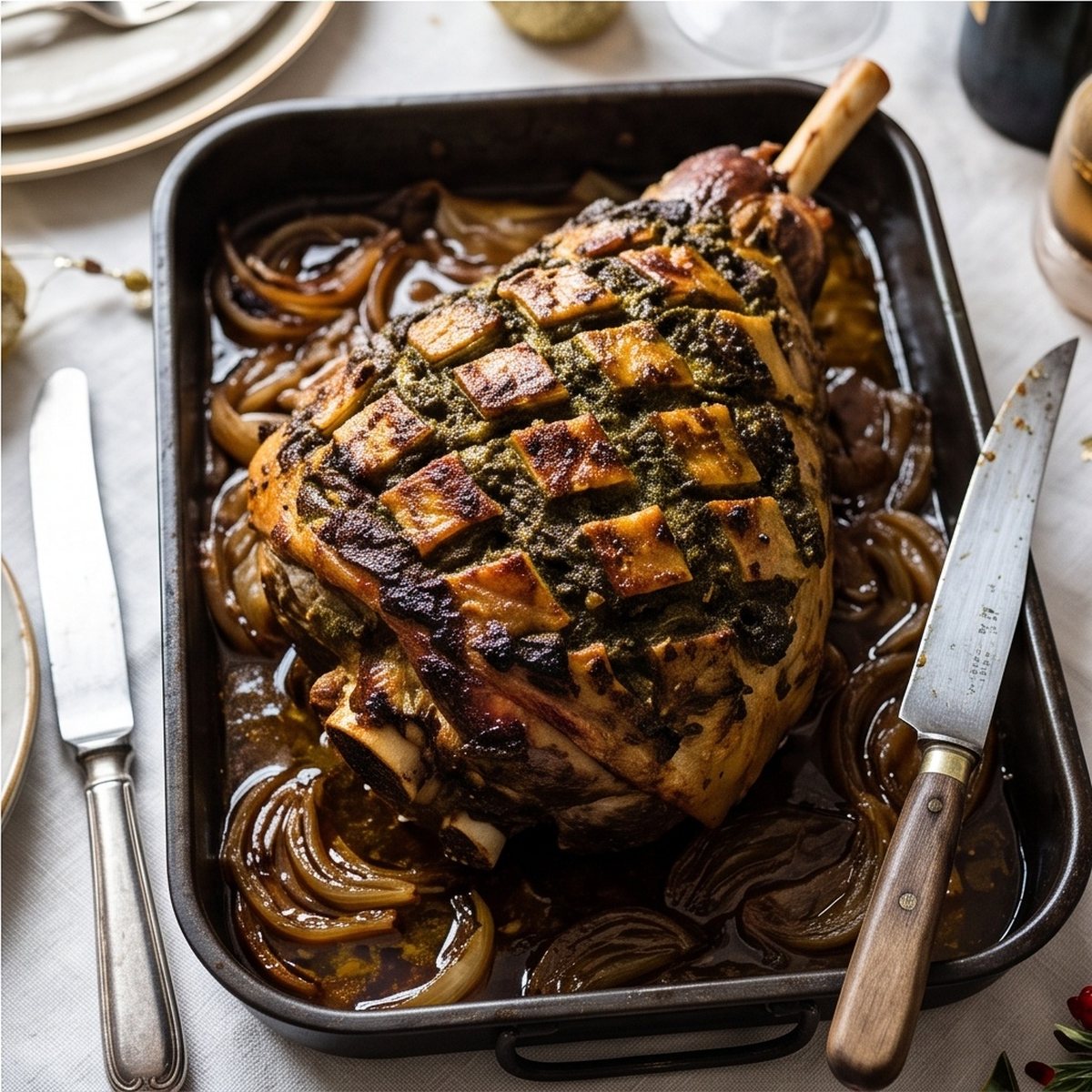 Masala Roast Leg of Lamb