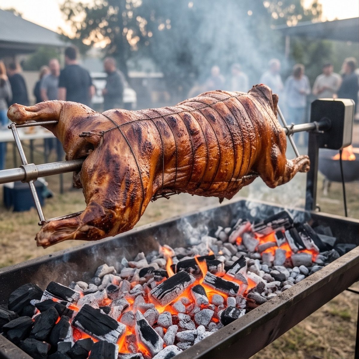 Whole Lamb on the Spit