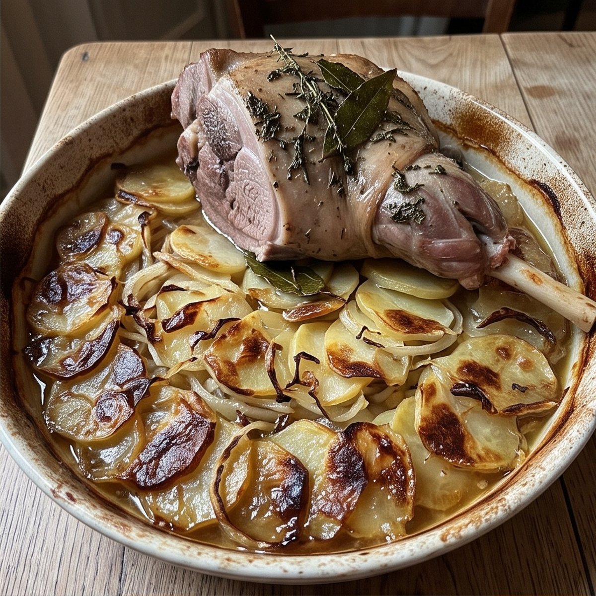 Gigot à la Boulangère