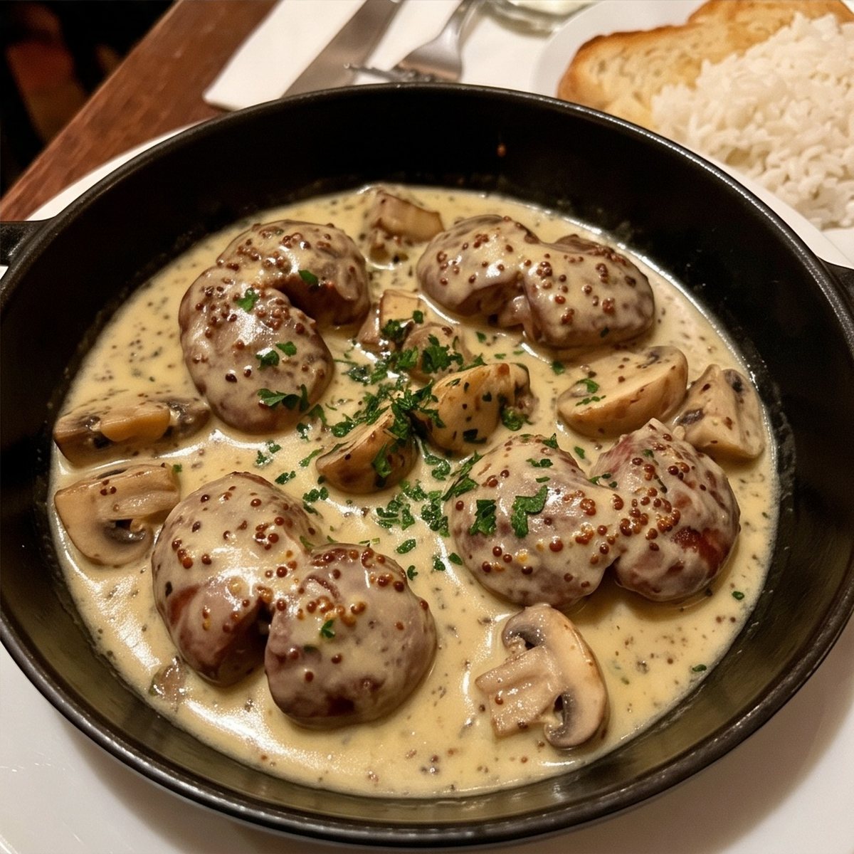 Rognons à la Moutarde