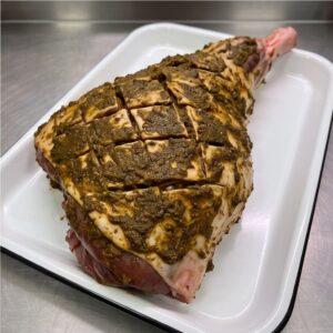 Masala-Rubbed Leg of Lamb